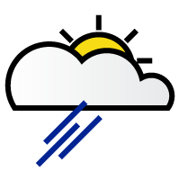 wechselnd bewölkt, Regen